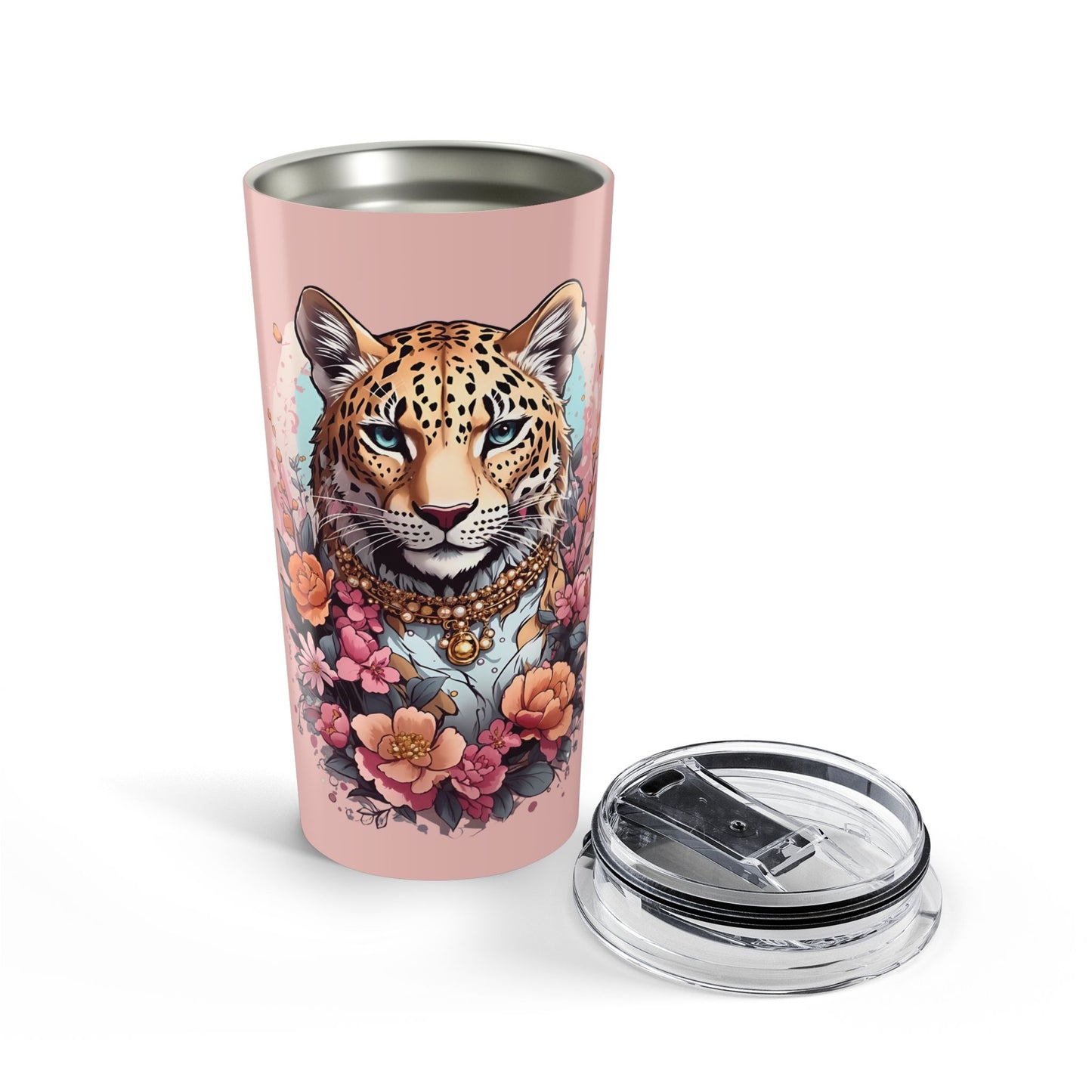 Confident + Fabulous Leopard Tumbler