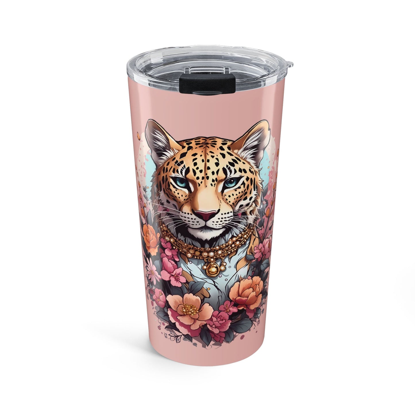Confident + Fabulous Leopard Tumbler