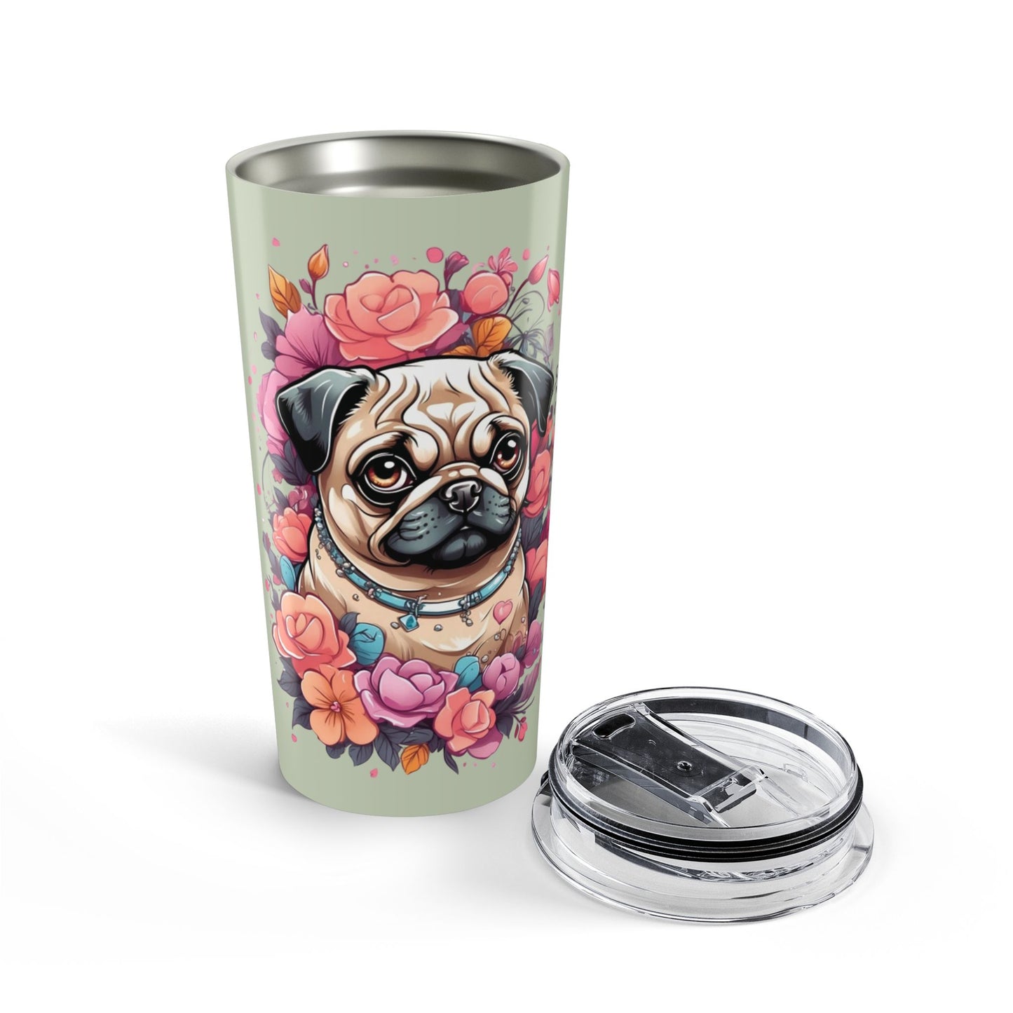 Festival Babe Pug Tumbler