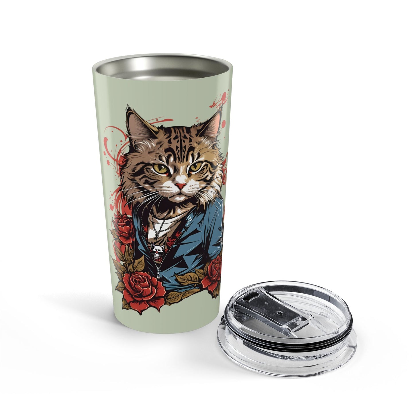 Lead Singer Energy Cat Tumbler