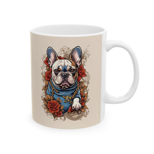 French Rockstar Bulldog Mug